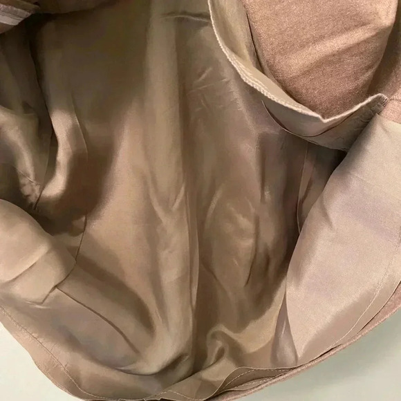 J. Crew wool skirt lined pockets 10 brown tan - Picture 6 of 9